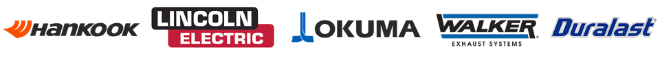 Hankook - Lincoln Electric - Okuma - Walker Exhausts - Duralast